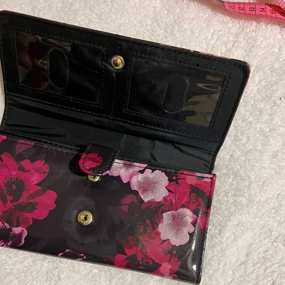 Flora Black Pink Wallet - Picture 7 of 8